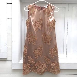 BOSTON PROPER ROSE GOLD DRESS